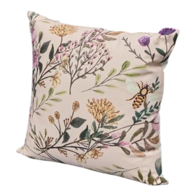 Handmade Washable Cotton Printed Cushion With Filling 45x45cm