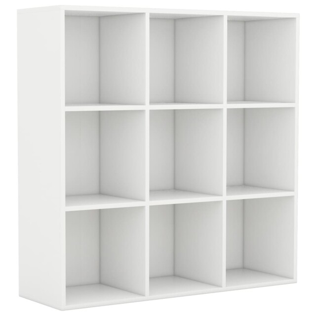 Book Cabinet Highboard Storage Book Rack Bookshelf Engineered Wood