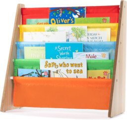 Livivo Colorful Kids Bookshelf - 4 Tier Children's Bookcase, Magazine