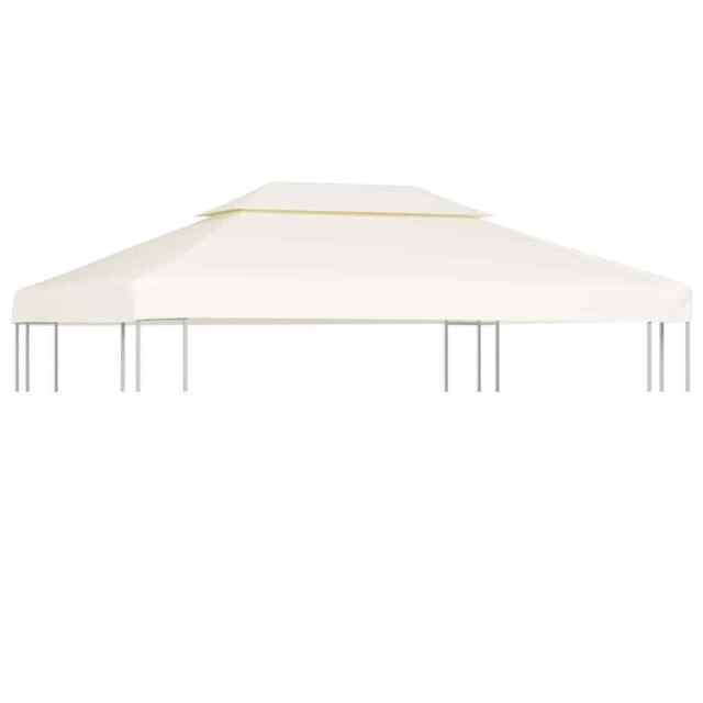 Gazebo Cover Canopy Replacement 310 / M² Cream White 3 X 4 M Vidaxl