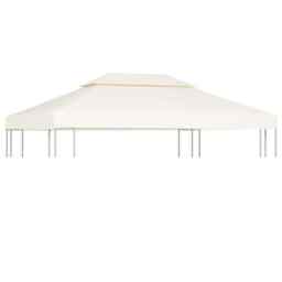 Gazebo Cover Canopy Replacement 310 / M² Cream White 3 X 4 M Vidaxl