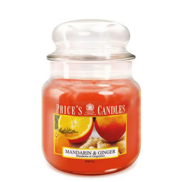 Price's Candles Fragrance Collection Mandarin & Ginger Medium Jar