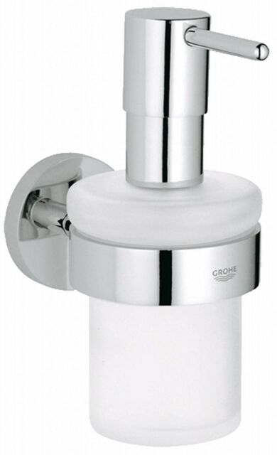 Soap Dispenser Set ? Frosted Glass & Metal Filling Quantity 160ml