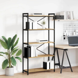 Bookcase Artisan Oak 80 X 30 X 153 Cm Engineered Wood Vidaxl