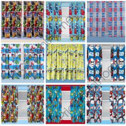 Boys Bedroom Character Curtains Marvel,star Wars, Paw Patrol + More In