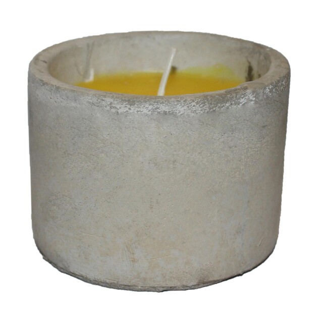 Citrus Garden Candle In Concrete Pot Indoor / Outdoor Use - 10 Hours