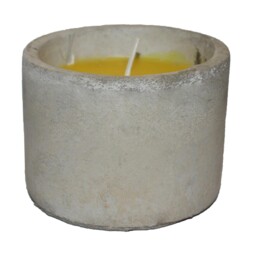 Citrus Garden Candle In Concrete Pot Indoor / Outdoor Use - 10 Hours