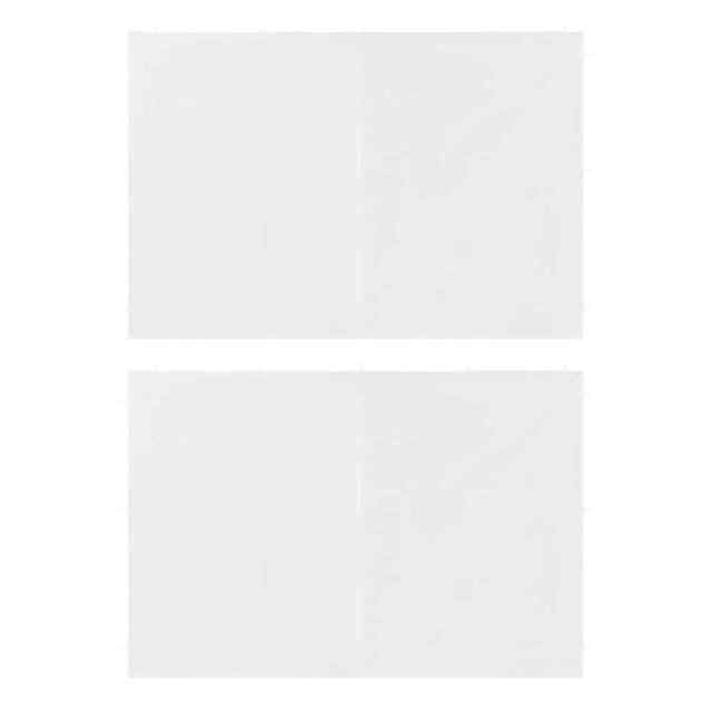 Party Tent Sidewall 2 Pcs With Zipper Pe White Vidaxl