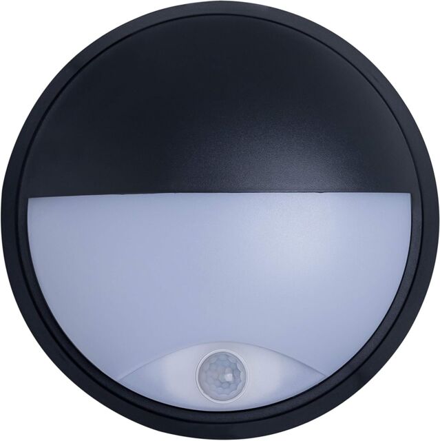 Luceco Ebee10p40-01 Led Eco Round Eyelid Bulkhead, With Pir Sensor, 10