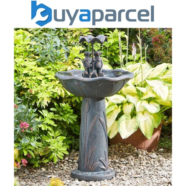 Smart Garden Solar Frog Frolics Umbrella Garden Water Feature Fountain