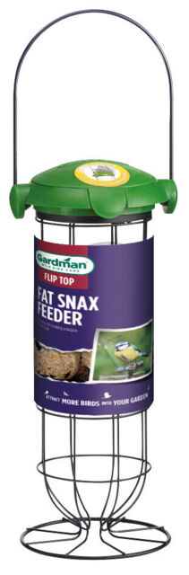 Gardman Bird Feeder Flip Top Easy Fill/clean, Seed, Nyjer, Peanut, Fat