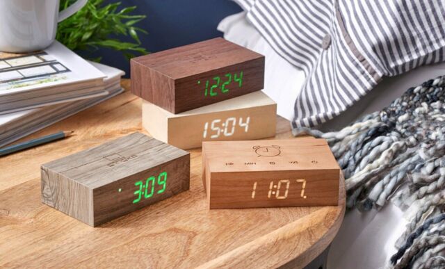Gingko Flip Click Clock - Cherry. Ideal Gift