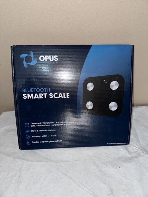 Opus Wireless Digital Bathroom Weighing Scale - Black