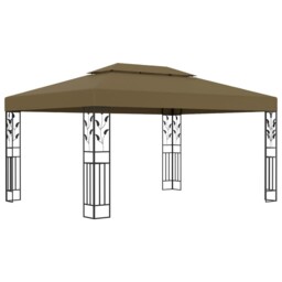 Gazebo With Double Roof 3x4 M
