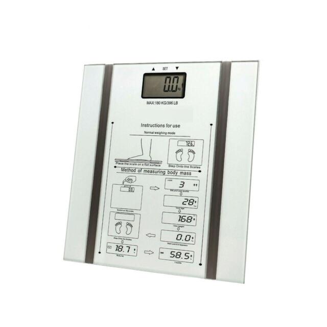 Digital Square Glass Body Electronic Scale Lcd Body Fat Weighing Scale
