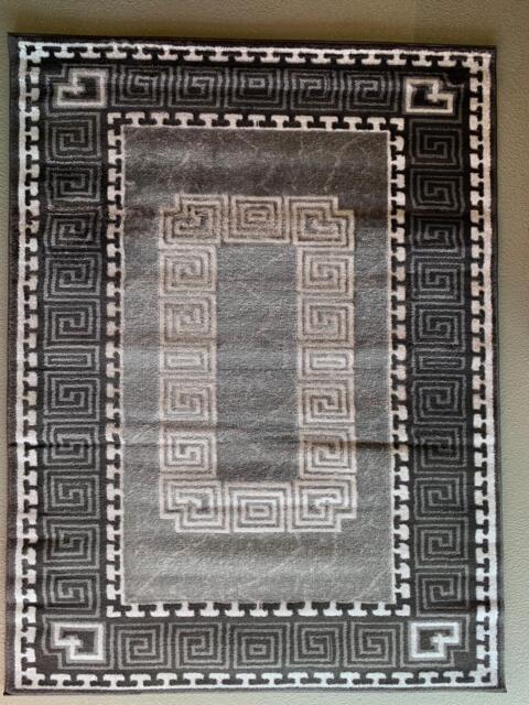 "Grey Black Modern Stylish Rug 120cm X 170cm (47"" X 67"") 3438"