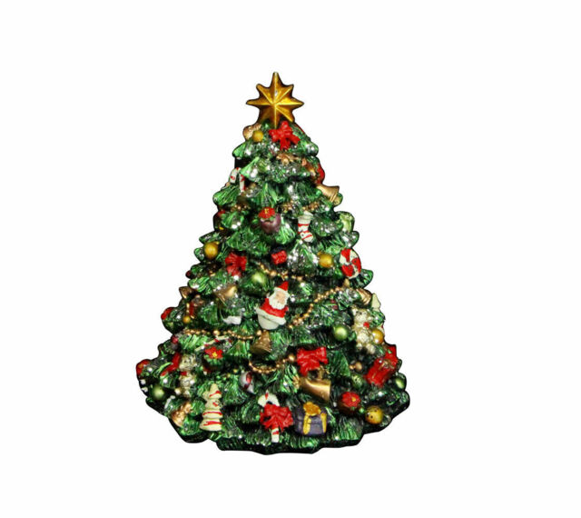 Gisela Graham Christmas Tree Wind Up Music Box - Friend`s Christmas