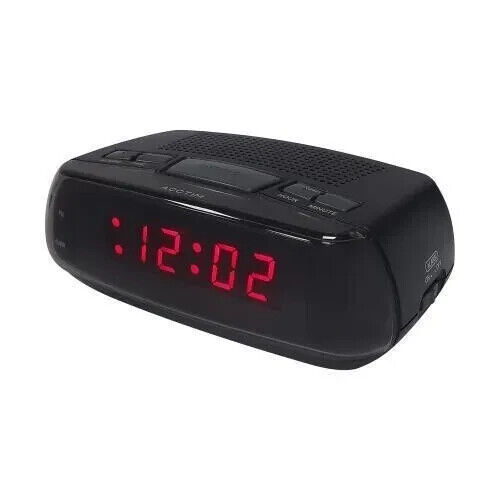 Acctim Miramar Usb Digital Black Alarm Clock 16413