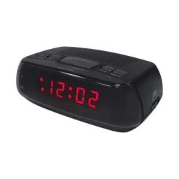 Acctim Miramar Usb Digital Black Alarm Clock 16413