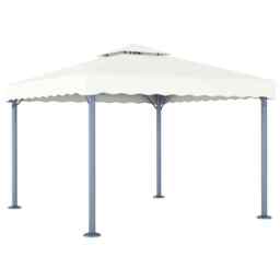 Gazebo 300x300 Cm Cream Aluminium Vidaxl