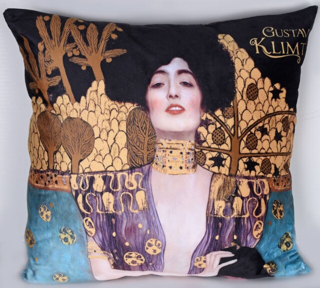 Pillow With Filling Art Nouveau Klimt Judith 45x45cm Cushion Carmani