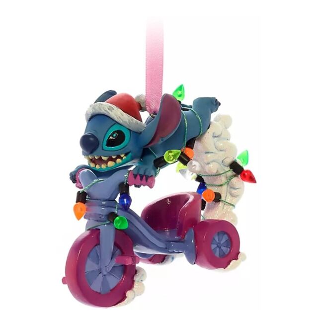 Disney - Stitch Riding A Trike - Christmas Tree Decoration -