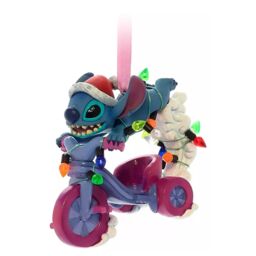 Disney - Stitch Riding A Trike - Christmas Tree Decoration -