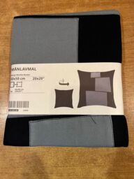 Ikea Manlavmal Reversible 100% Cotton Cushion Cover 50x50cm 205.654.65