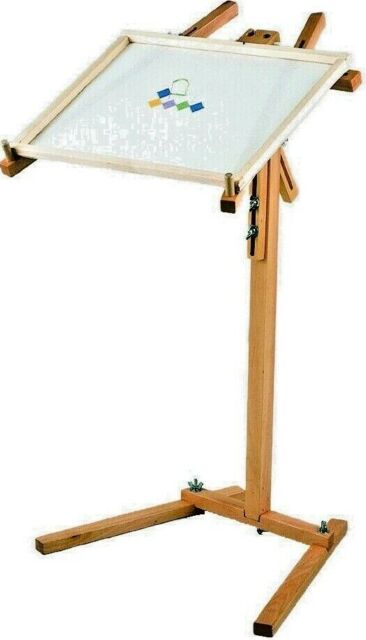 "Stitchmaster Floor Stand (wooden) With Free 21 X 12"" "" Rotating Frame."