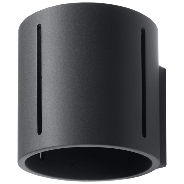 Classy Wall Lamp Inez Aluminium Black G9 Led Sollux Lighting Indoor