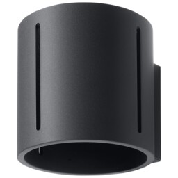 Classy Wall Lamp Inez Aluminium Black G9 Led Sollux Lighting Indoor