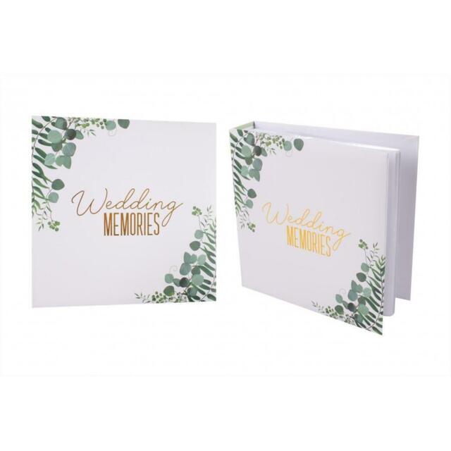 Wedding Photo Album Eucalyptus Gold And Green Design Elegant 200