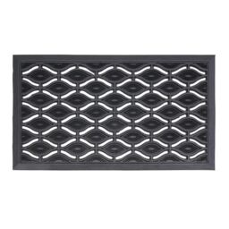 Jvl Elipses Heavy Duty Rubber Entrance Floor Door Mat, 40 X 70 Cm