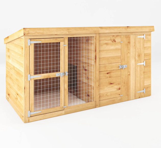 Mercia - 8 X 4 Dog Kennel - 8ft X 4ft Berkshire Dog Run & Kennel - Dog
