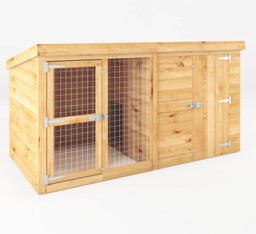 Mercia - 8 X 4 Dog Kennel - 8ft X 4ft Berkshire Dog Run & Kennel - Dog