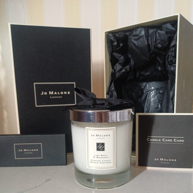 Jo Malone Candle Lime Basil & Mandarin Scented Home Fragrance Scent -