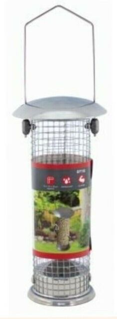 Deluxe Nut Bird Feeder Wild Bird Feeding Station Silver Strong