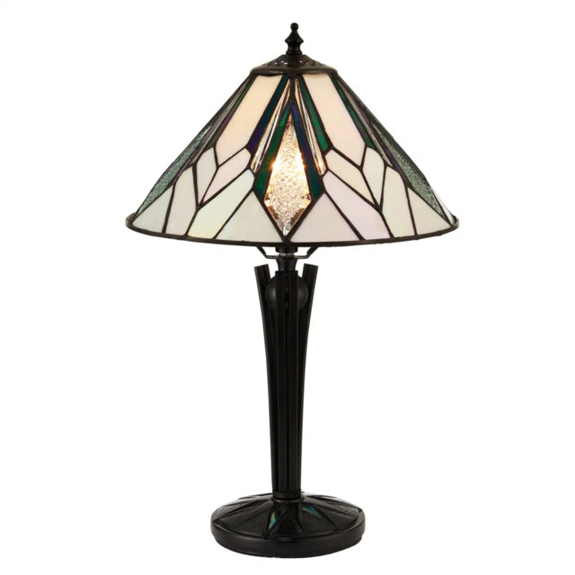 Tiffany Table Light Floor Black Astoria 300mm Interiors 1900 70365