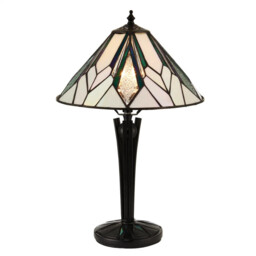 Tiffany Table Light Floor Black Astoria 300mm Interiors 1900 70365