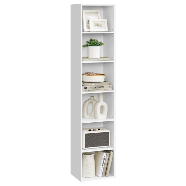 Vasagle Bookcase 6 Tier Bookshelf Open Storage Shelf Shelving Unit 24