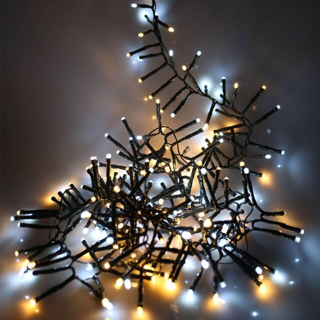 Shatchi 720 Christmas Tree Cluster Lights 720 Leds, Warm And Cool