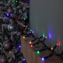 9.9m (100 Led) Snowtime Multi-coloured Connectable Lights 3m Lead Wire