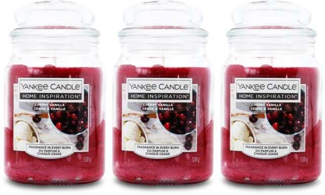 Yankee Candle Home Inspiration Cherry Vanilla 538g X 3