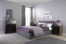 Ascot Fabric King Size / 150cm Ottoman Storage Bed In Grey
