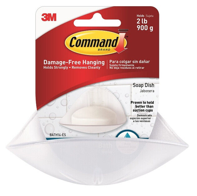 Wall Mounted Bathroom Shower Soap Holder Organiser Dish 3m Command
