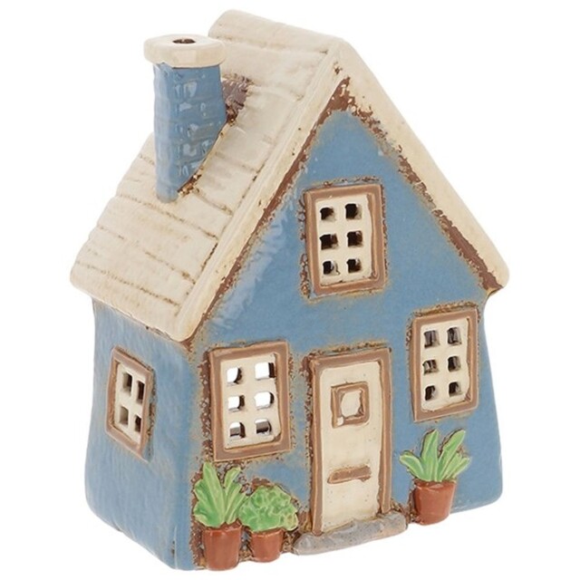 Village Pottery Slat Roof Garden House Tealight Holder 350068