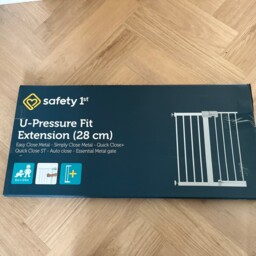 Safety 1st Gate Extension 28cm Baby Stair Pressure Fit White