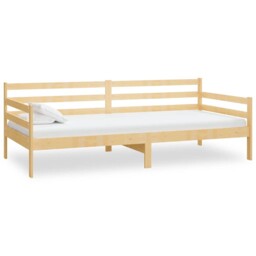 Solid Pinewood Pull-out Day Bed Wooden Sleepover Sofa Bed Multi