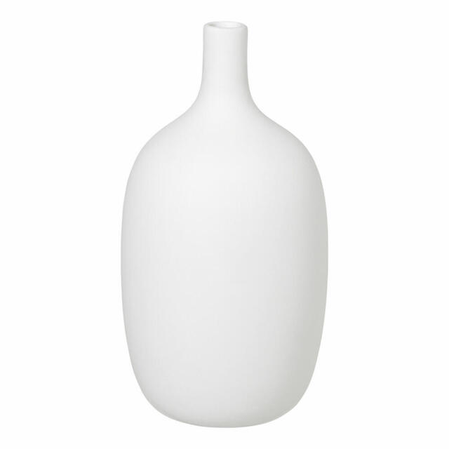 Blomus Ceola Vase, Decorative Vase, Flower Vase, Ceramic, White, H 21