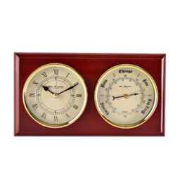 Widdop Wooden Clock And Barometer W7930
